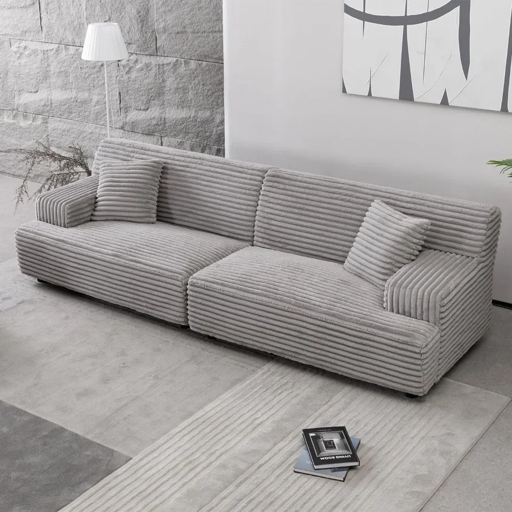107 Inch Oversized Modular Sectional Sofa,Modern Tufted Corduroy Couches for Living Room with 2 Pillows,Comfy Fluffy Plush 4 Sea
107 Inch Oversized Modular Sectional Sofa,Modern Tufted Corduroy Couches for Living Room with 2 Pillows,Comfy Fluffy Plush 4 Sea