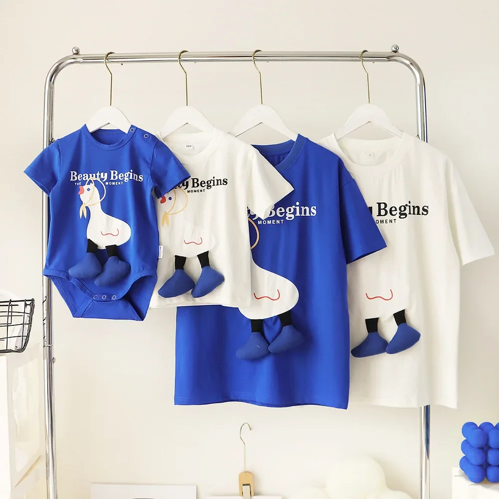 Family Matching Shirt Cute 2025 Summer Fashion Daughter Son and Father Mother T Shirt Cotton Mom Dad Baby Short Sleeve Tees Tops
Family Matching Shirt Cute 2025 Summer Fashion Daughter Son and Father Mother T Shirt Cotton Mom Dad Baby Short Sleeve Tees Tops