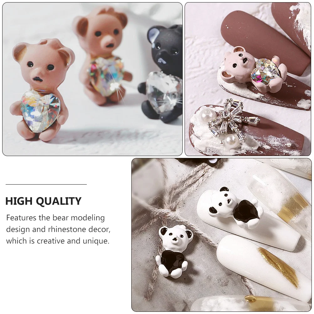 5pcs Manicure Art Rhinestone DIY Sticker Charms Jewelry Ornament Decoration Accessory Bear Modeling Creative Unique High
5pcs Manicure Art Rhinestone DIY Sticker Charms Jewelry Ornament Decoration Accessory Bear Modeling Creative Unique High