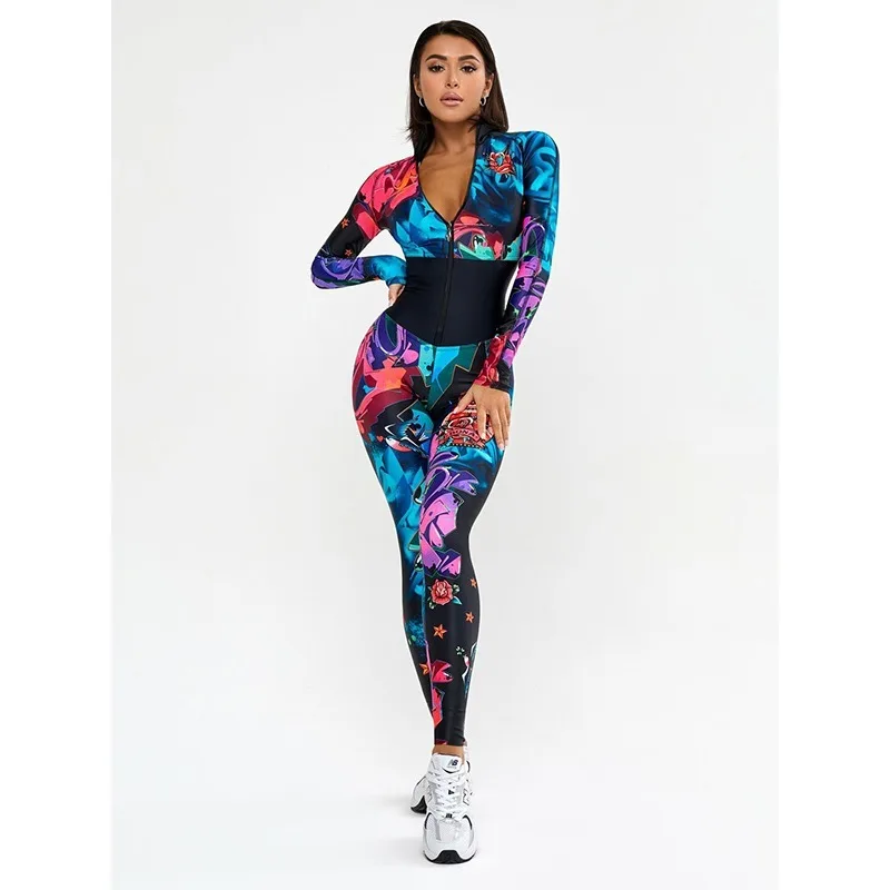 Woman Clothes Colorful Long Jumpsuits 2026 New Skinny Wrap Zipper Collar Long Sleeve Slim Fit Fitness Workout Sportwear 154652
Woman Clothes Colorful Long Jumpsuits 2026 New Skinny Wrap Zipper Collar Long Sleeve Slim Fit Fitness Workout Sportwear 154652