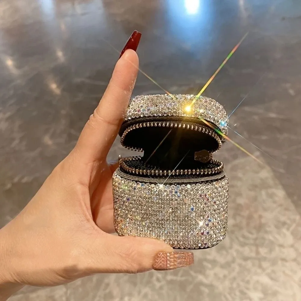Bling Rhinestone-encrusted Storage Bag Luxury Creative Mini Rhinestone Jewelry Box Square Minimalistic
Bling Rhinestone-encrusted Storage Bag Luxury Creative Mini Rhinestone Jewelry Box Square Minimalistic