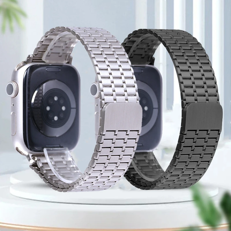 Stainless Steel Strap for apple watch band 44mm 45mm ultra 49mm 40mm 42mm 41mm 38mm Magnetic link bracelet iwatch 5 4 3 7 se 6 8
Stainless Steel Strap for apple watch band 44mm 45mm ultra 49mm 40mm 42mm 41mm 38mm Magnetic link bracelet iwatch 5 4 3 7 se 6 8