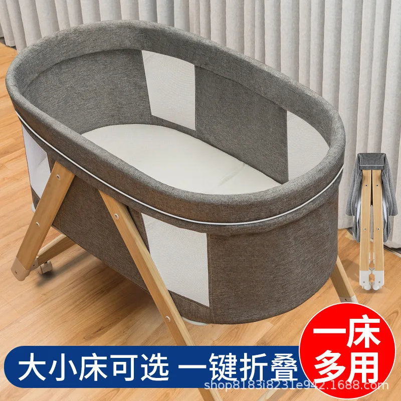 Baby Crib Foldable Portable Newborn Crib Cradle Bed Baby Rocking Bed Spliced Large Bed Baby Cribs
Baby Crib Foldable Portable Newborn Crib Cradle Bed Baby Rocking Bed Spliced Large Bed Baby Cribs