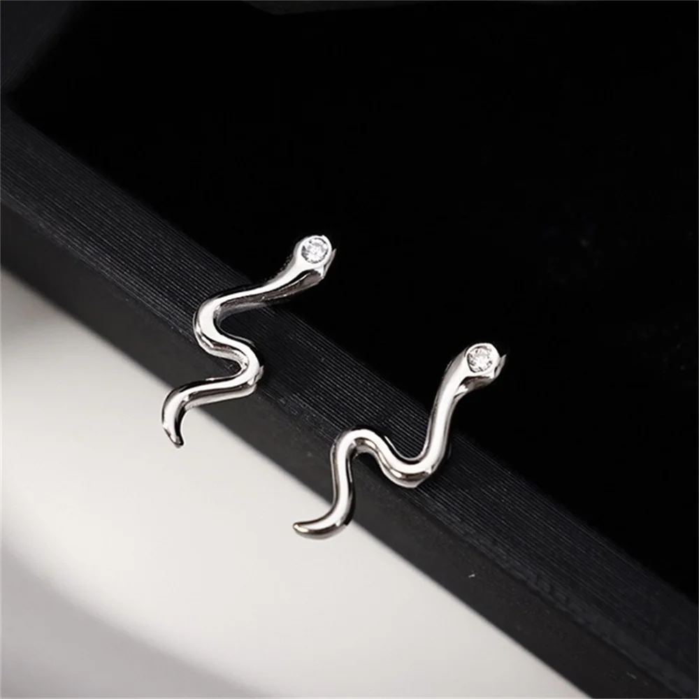 Minimalism Mini CZ Little Snake Women's Stainless Steel Earrings Luxury Zircon Metal Piercing Ear Stud Jewelry Accessories Gift
Minimalism Mini CZ Little Snake Women's Stainless Steel Earrings Luxury Zircon Metal Piercing Ear Stud Jewelry Accessories Gift