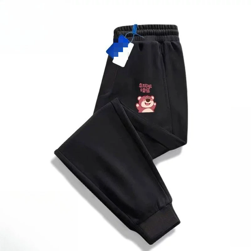 2026 Strawberry Bear Girls Fleece Pants, Kids Black Athletic Bottoms Spring Casual Trousers
2026 Strawberry Bear Girls Fleece Pants, Kids Black Athletic Bottoms Spring Casual Trousers