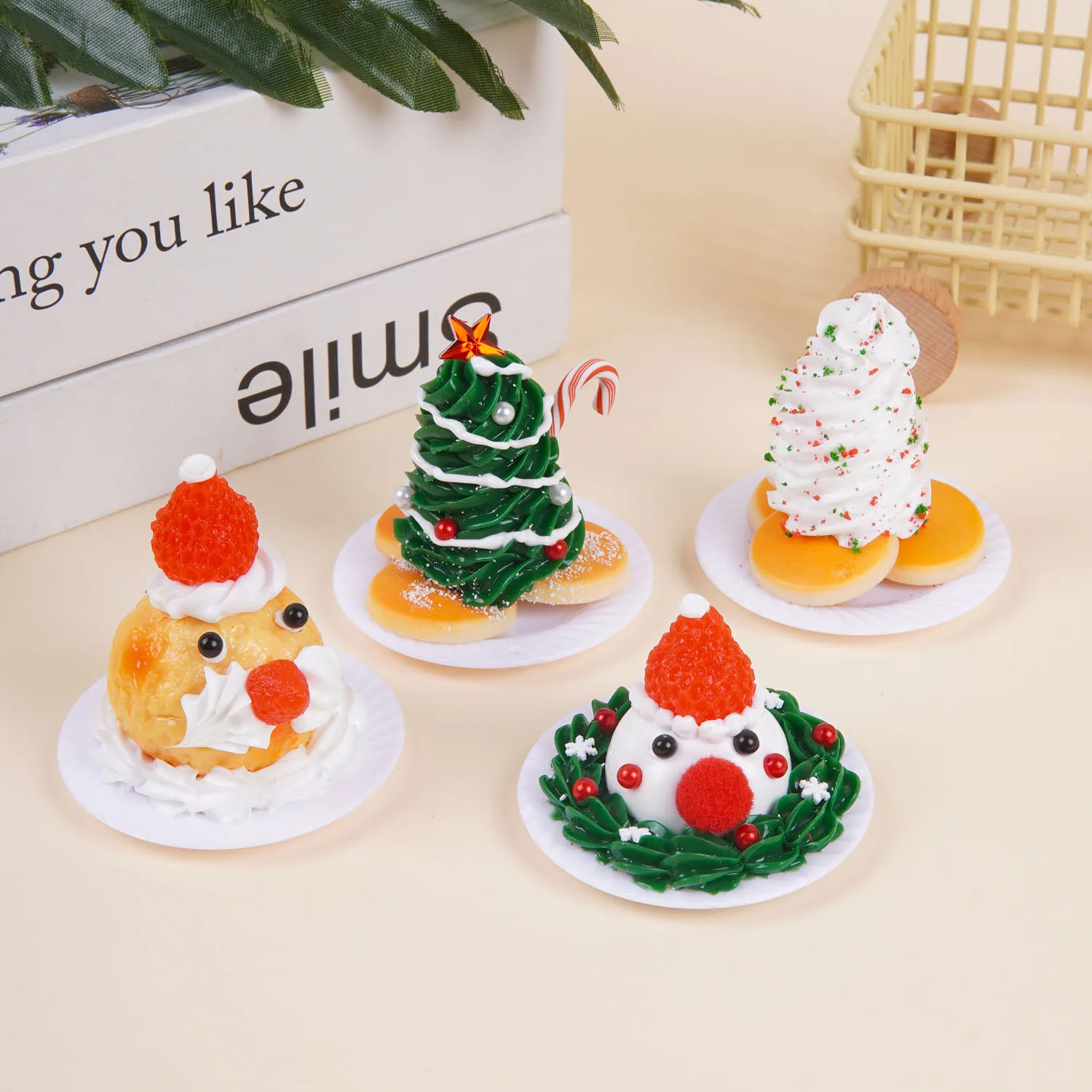 Mini Christmas Cake Realistic Cream Cake Charm Santa Claus Christmas Tree Dessert Model Decoration Desktop Decor Accessories
Mini Christmas Cake Realistic Cream Cake Charm Santa Claus Christmas Tree Dessert Model Decoration Desktop Decor Accessories