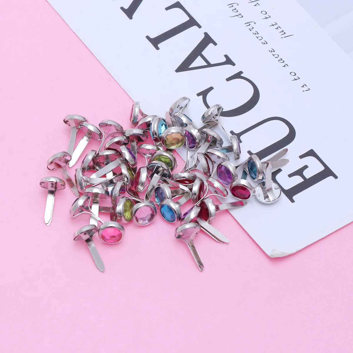 50pcs Mini Brads Craft Metal Scrapbooking Fasteners Different Colors Durable Non Fading Easy Use Paper Crafts Photo Ribbon
50pcs Mini Brads Craft Metal Scrapbooking Fasteners Different Colors Durable Non Fading Easy Use Paper Crafts Photo Ribbon