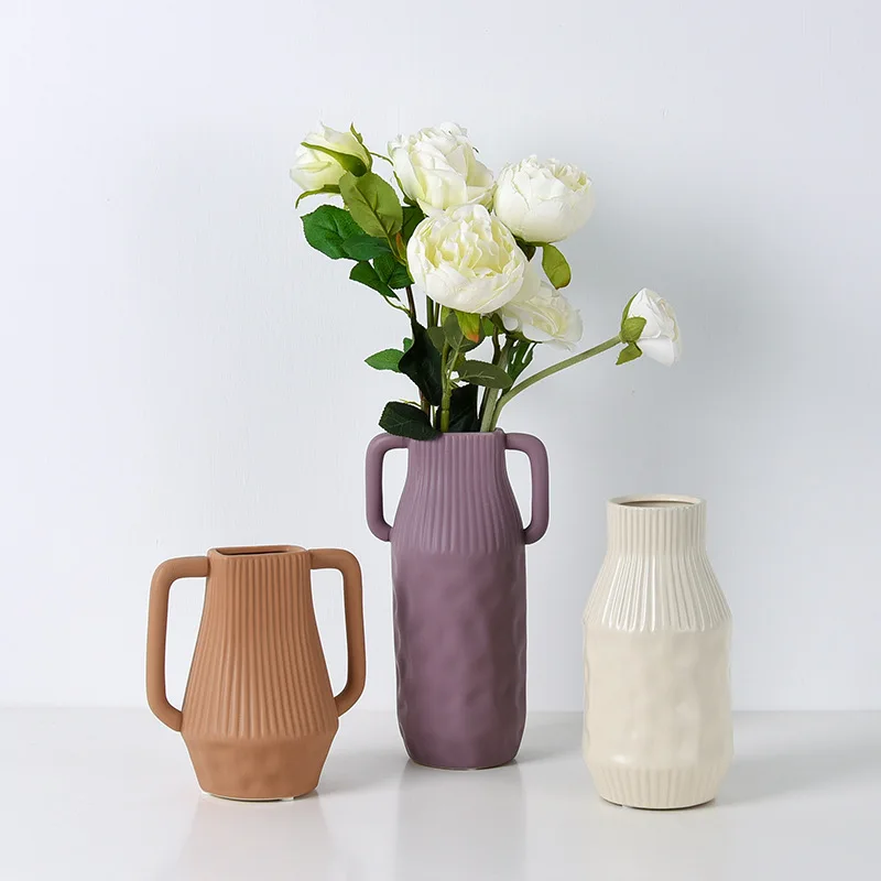 Nordic Creative Color Glaze Vase Decoration Ceramic Handicraft Home Living Room Flower Arrangement Ceramic Vase Decor
Nordic Creative Color Glaze Vase Decoration Ceramic Handicraft Home Living Room Flower Arrangement Ceramic Vase Decor