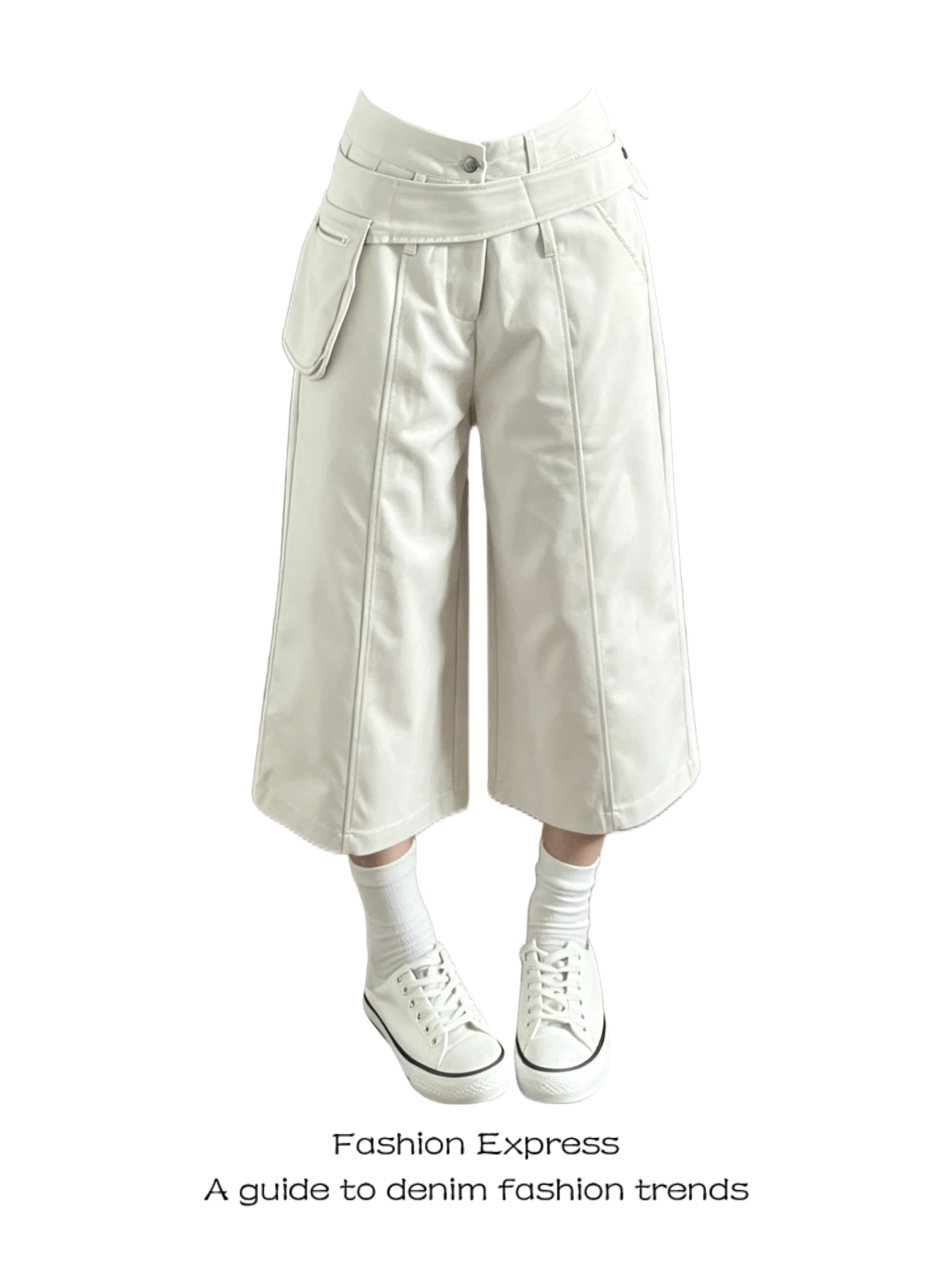 Retro American Denim 7/8 Length Pants Women's Summer Casual Wide Leg Short Trousers High Waist Cargo Jeans Black Color
Retro American Denim 7/8 Length Pants Women's Summer Casual Wide Leg Short Trousers High Waist Cargo Jeans Black Color
