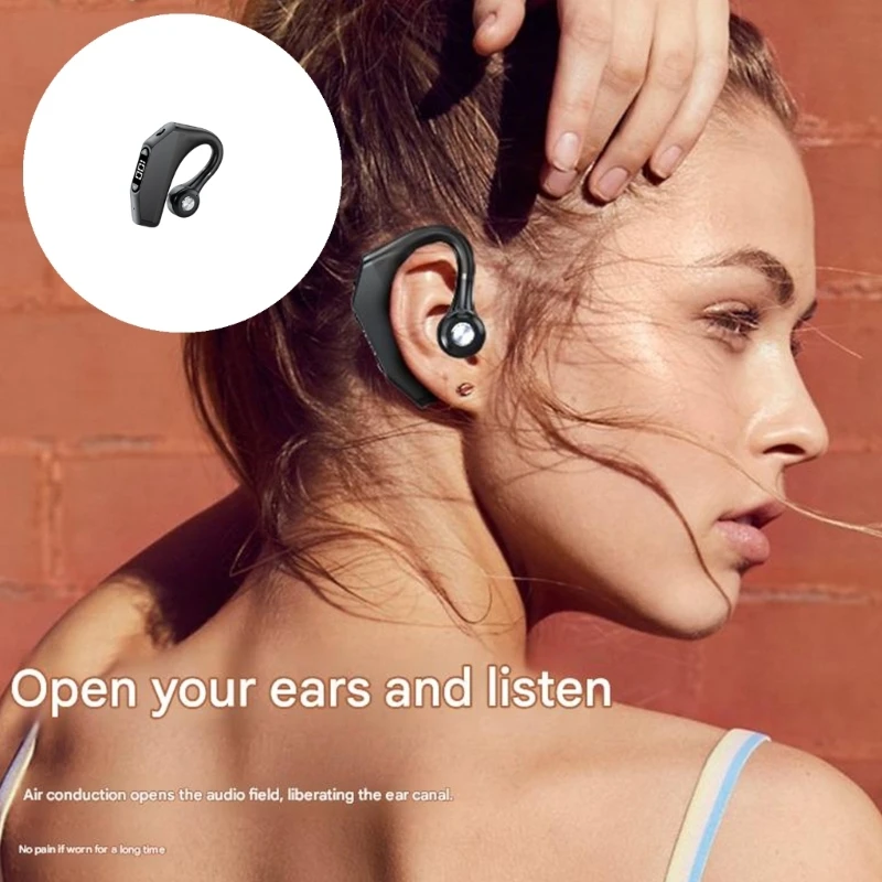 Bluetooth-compatible Headphone Outstanding Sound with LED Display Waterproof Earphone with Ear Hook for Workout H8WD
Bluetooth-compatible Headphone Outstanding Sound with LED Display Waterproof Earphone with Ear Hook for Workout H8WD