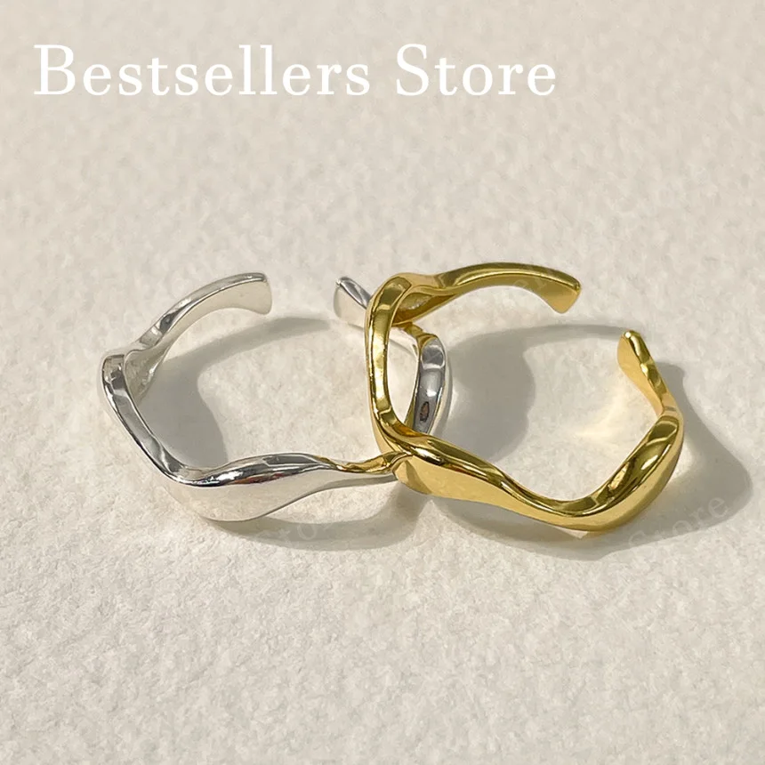925 Sterling Silver/Gold Plain Band Twisted Open Ring For Women Fashion Charm Wedding Jewelry Gift
925 Sterling Silver/Gold Plain Band Twisted Open Ring For Women Fashion Charm Wedding Jewelry Gift