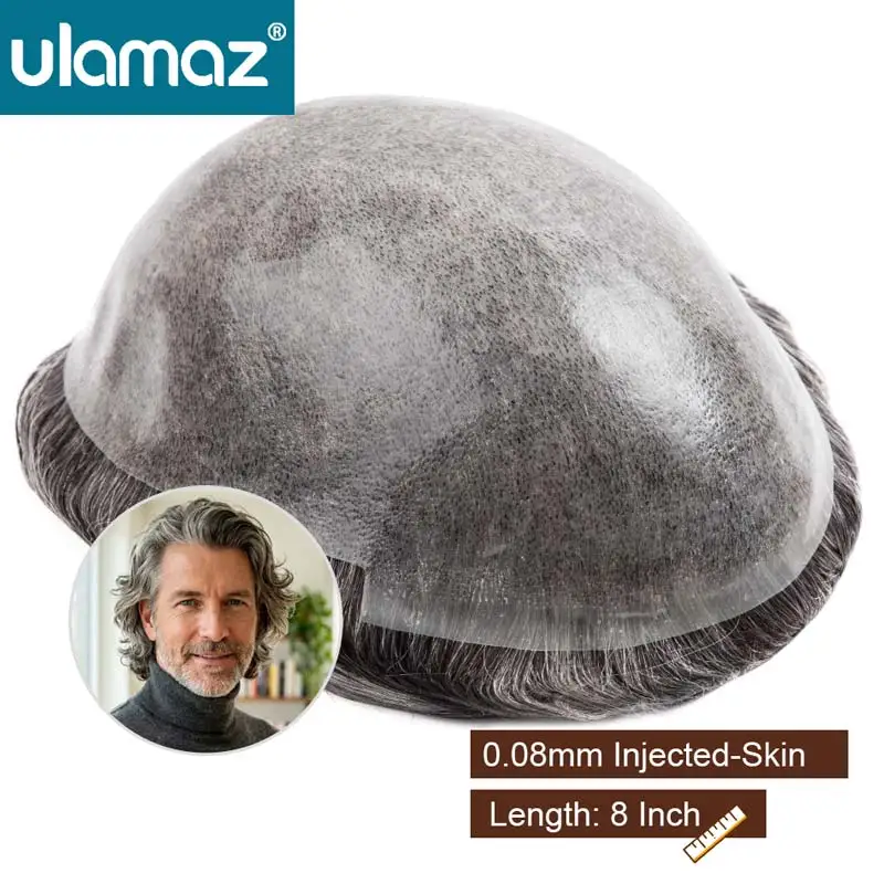 Undetectable Male Hair Prosthesis 8" Hair Wigs For Man Skin Toupee Man Hair System Knotless Poly PU Men's Wig 0.08mm PU Wig Man
Undetectable Male Hair Prosthesis 8" Hair Wigs For Man Skin Toupee Man Hair System Knotless Poly PU Men's Wig 0.08mm PU Wig Man