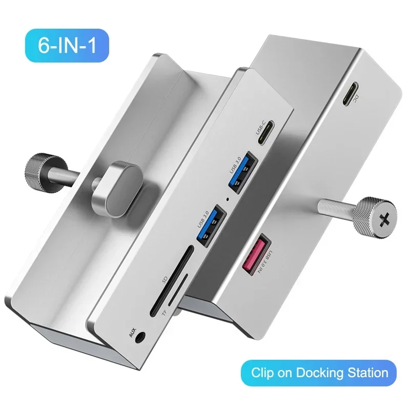 6Ports USB 3.0 HUB with Power Supply USB3.0 Splitter Adapter Clip-type Multi Splitter 5G High Speed Data Transmission for Laptop
6Ports USB 3.0 HUB with Power Supply USB3.0 Splitter Adapter Clip-type Multi Splitter 5G High Speed Data Transmission for Laptop