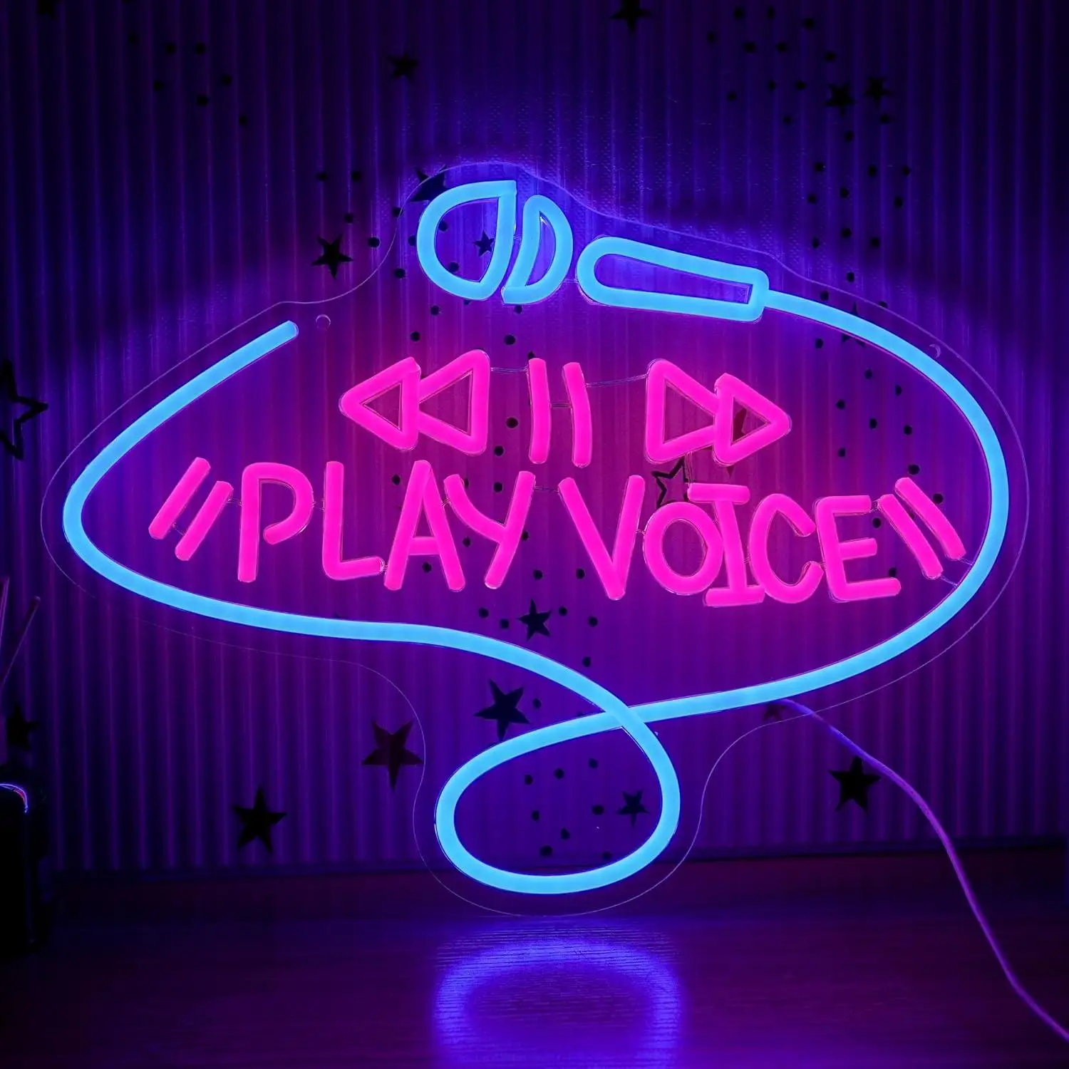 Play Voice Neon Sign USB Dimmable LED Light for Music Studio Streaming Room Karaoke Bar Bedroom Wall Decor Gifts Night Light
Play Voice Neon Sign USB Dimmable LED Light for Music Studio Streaming Room Karaoke Bar Bedroom Wall Decor Gifts Night Light