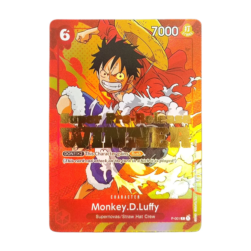 Proxy Monkey D. Luffy One Piece 2022 Super Pre-Release WINNER Promo English P-001 Collection Anime Card
Proxy Monkey D. Luffy One Piece 2022 Super Pre-Release WINNER Promo English P-001 Collection Anime Card