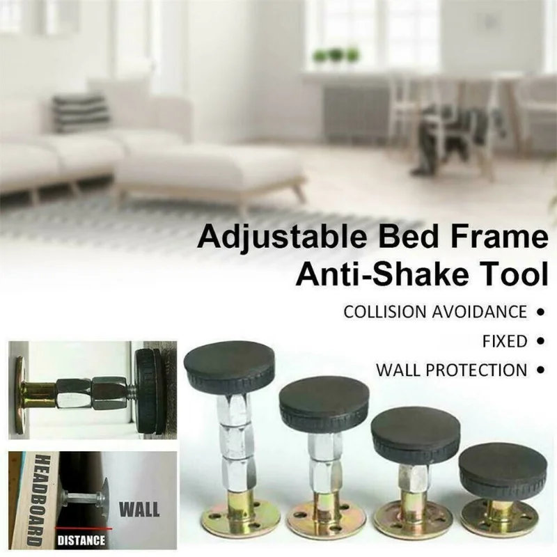 4pcs Self-adhesive Adjustable Thread Bed Frame Anti-Shake Tool Fixed Bed Anti-squeaking Telescopic Support Hardware Fasteners
4pcs Self-adhesive Adjustable Thread Bed Frame Anti-Shake Tool Fixed Bed Anti-squeaking Telescopic Support Hardware Fasteners