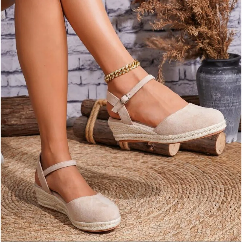Women Closed Toe Wedge Sandals Women Summer Buckle Strap Gladiator Shoes Woman Fashion Espadrilles Platform High Heels 34-43
Women Closed Toe Wedge Sandals Women Summer Buckle Strap Gladiator Shoes Woman Fashion Espadrilles Platform High Heels 34-43