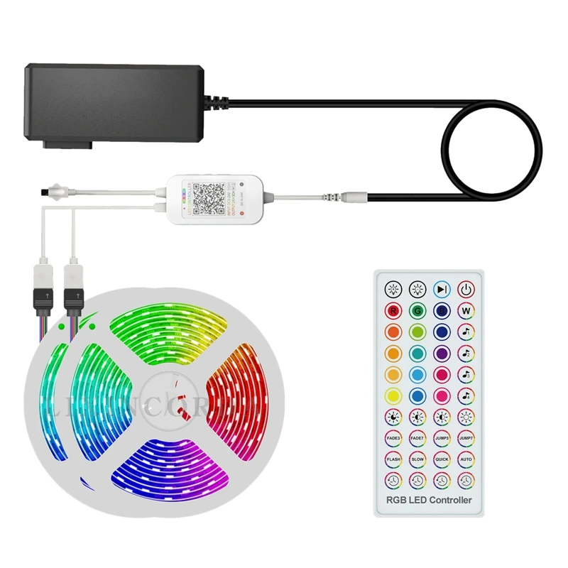 Фонари со сменой цвета, музыкальная синхронизация, RGB-подсветка 5050 SMD, управление через приложение с дистанционным управлением для дома светодиодный 40 м
Фонари со сменой цвета, музыкальная синхронизация, RGB-подсветка 5050 SMD, управление через приложение с дистанционным управлением для дома светодиодный 40 м