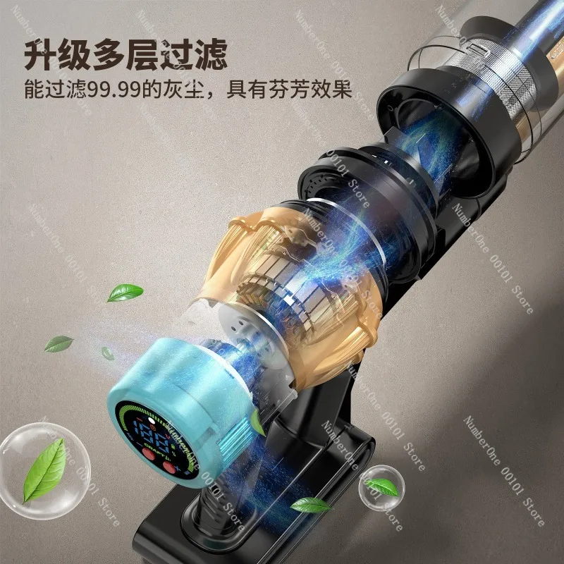 Wireless vacuum cleaner 40Kpa large suction 650W high power portable vacuuming and mite removal integrated household
Wireless vacuum cleaner 40Kpa large suction 650W high power portable vacuuming and mite removal integrated household