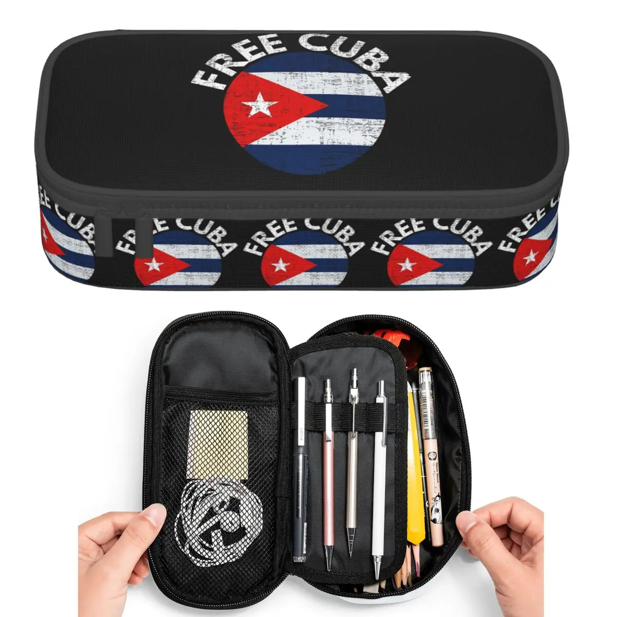 Cuban Cuba Country Flag Pencil Cases for Student Pen Box Pencil Bag Big Capacity Pencil Pouch Pen Holder
Cuban Cuba Country Flag Pencil Cases for Student Pen Box Pencil Bag Big Capacity Pencil Pouch Pen Holder