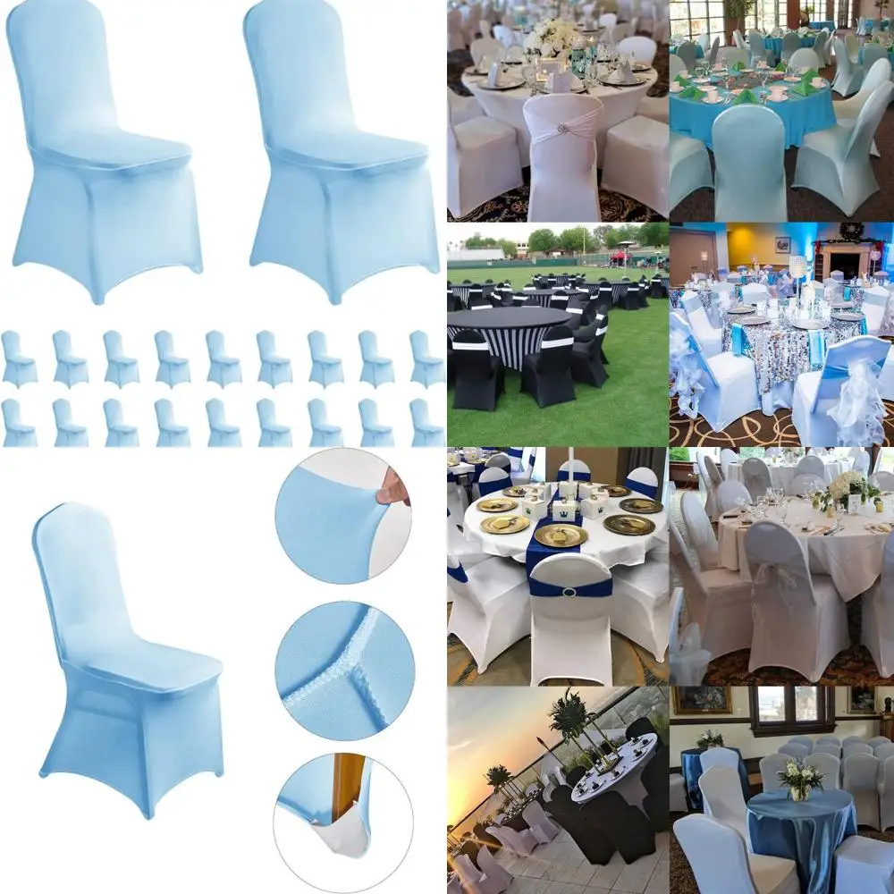 20 Pack Spandex Chair Covers for Weddings and Banquets - Blue Mist
20 Pack Spandex Chair Covers for Weddings and Banquets - Blue Mist