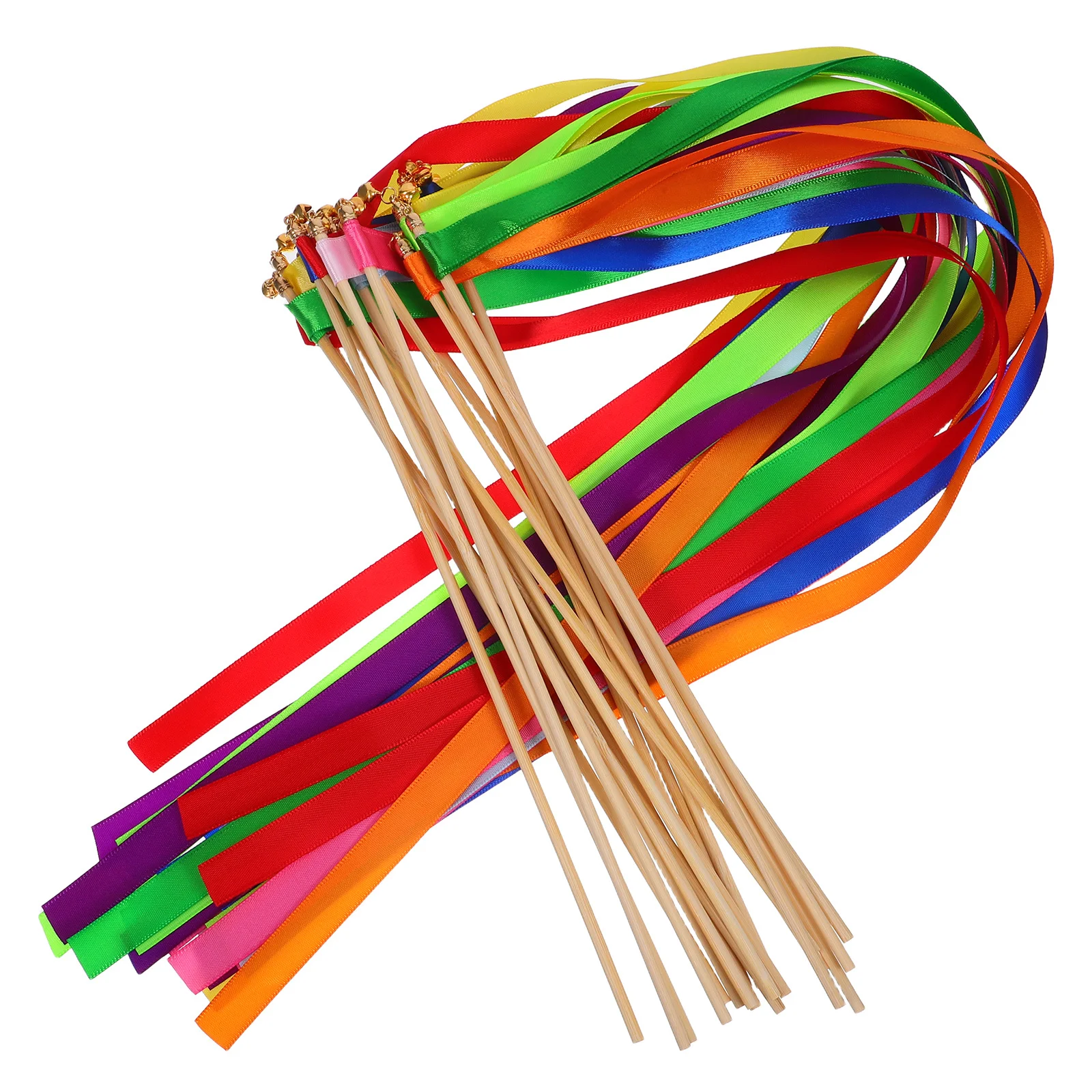 20Pcs Wedding Bells Wands Colorful Ribbon Streamers Bridal Shower Party Favors Outdoor Lawn Wedding Decorations Fairy Wand Props
20Pcs Wedding Bells Wands Colorful Ribbon Streamers Bridal Shower Party Favors Outdoor Lawn Wedding Decorations Fairy Wand Props
