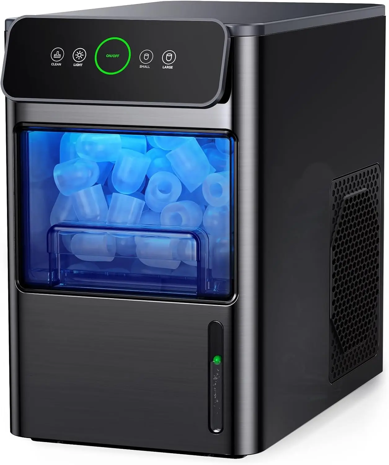 Portable Countertop Ice Maker - 20lbs of Bullet Ice per Day, Makes Ice in 6 Minutes, Stainless Steel with Visible Water Level
Portable Countertop Ice Maker - 20lbs of Bullet Ice per Day, Makes Ice in 6 Minutes, Stainless Steel with Visible Water Level