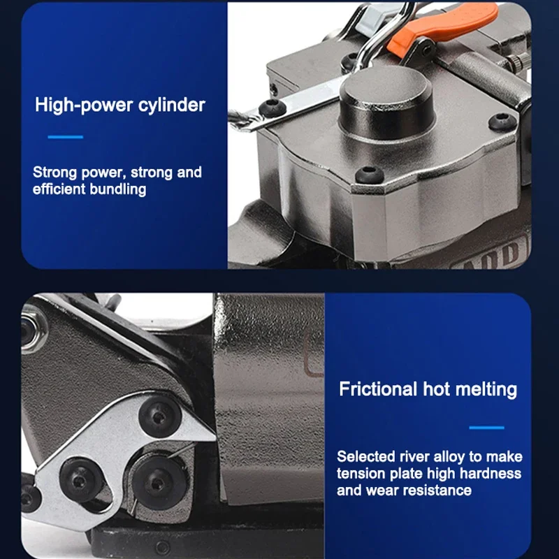 AQD19/25 Baler Portable Pneumatic Hot Melt Wrapping Machine Hand-Held PP/PET Plastic Strap Packing Banding Tool 13-19MM 19-25MM
AQD19/25 Baler Portable Pneumatic Hot Melt Wrapping Machine Hand-Held PP/PET Plastic Strap Packing Banding Tool 13-19MM 19-25MM