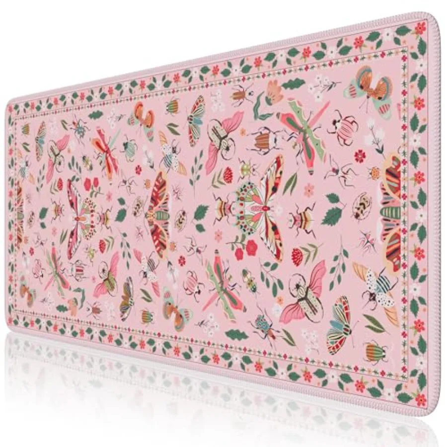 Pink Desk Pad Mat, XXL Large Mouse Pad, Desk Matt for Desktop, Anti-Slip Big Mousepad with Stitched Edges, Mouse Mat for Comput
Pink Desk Pad Mat, XXL Large Mouse Pad, Desk Matt for Desktop, Anti-Slip Big Mousepad with Stitched Edges, Mouse Mat for Comput