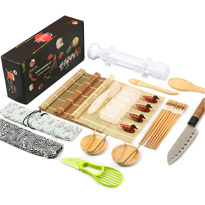 Household Kitchen Sushi Mold Set24Set of round Sushi Tube Bamboo Blinds Combination Kimbap Mold
Household Kitchen Sushi Mold Set24Set of round Sushi Tube Bamboo Blinds Combination Kimbap Mold