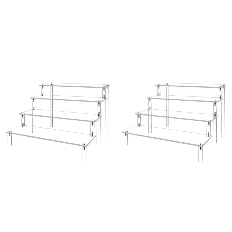 VEHO-2X 4 Tier Acrylic Display Stand Clear Display Riser Rack Cupcake Stand Desktop Decor And Organizer
VEHO-2X 4 Tier Acrylic Display Stand Clear Display Riser Rack Cupcake Stand Desktop Decor And Organizer