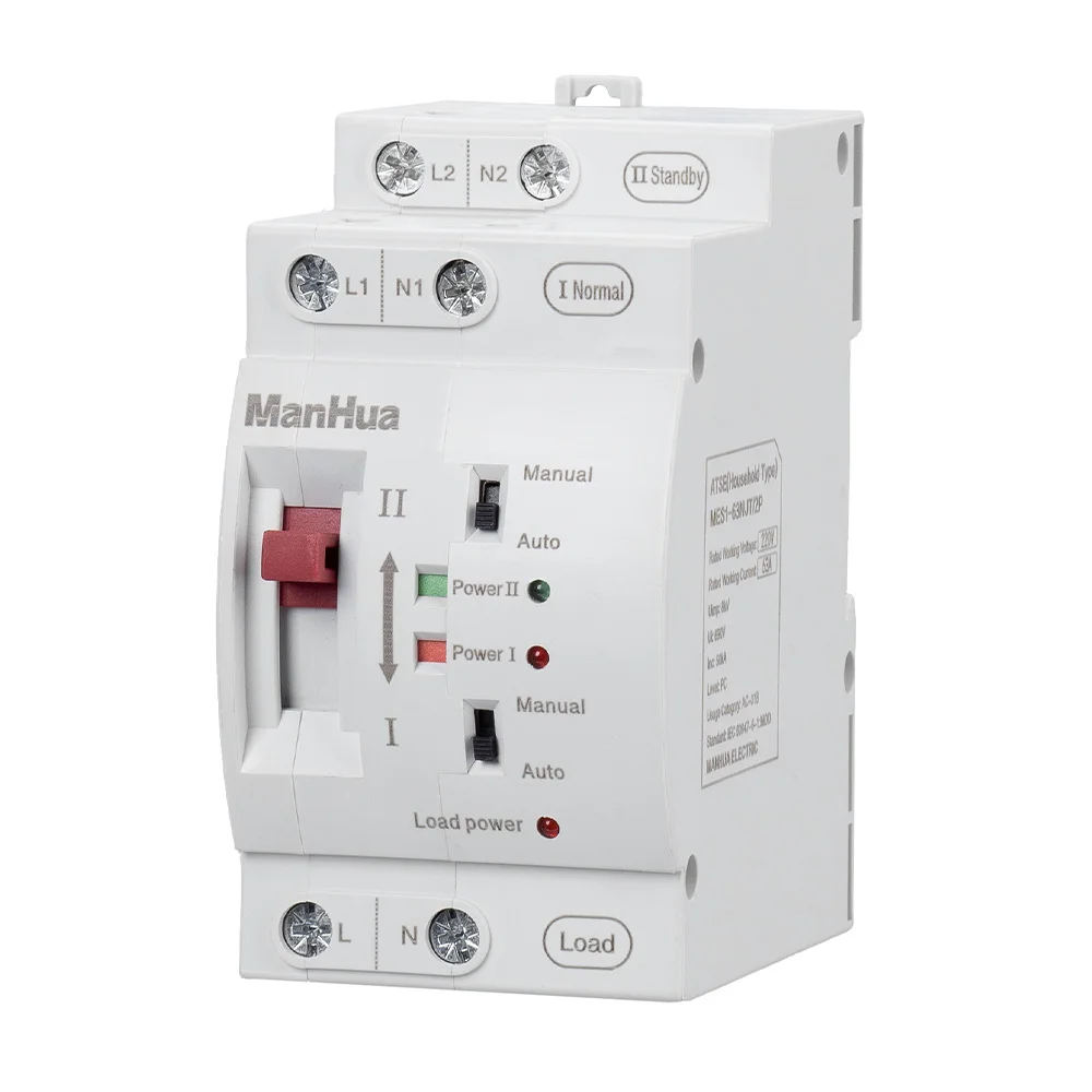 2P AC 220V 63A 2 Poles Mini Household ATS Dual Power Automatic Transfer Switch for Home Use Pc Class
2P AC 220V 63A 2 Poles Mini Household ATS Dual Power Automatic Transfer Switch for Home Use Pc Class