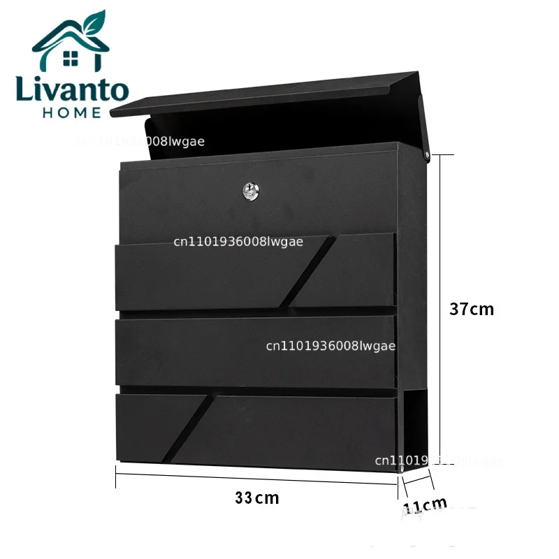 Modern Metal Mailbox with Lock, Rainproof Postbox, Letterbox with Lock
Modern Metal Mailbox with Lock, Rainproof Postbox, Letterbox with Lock