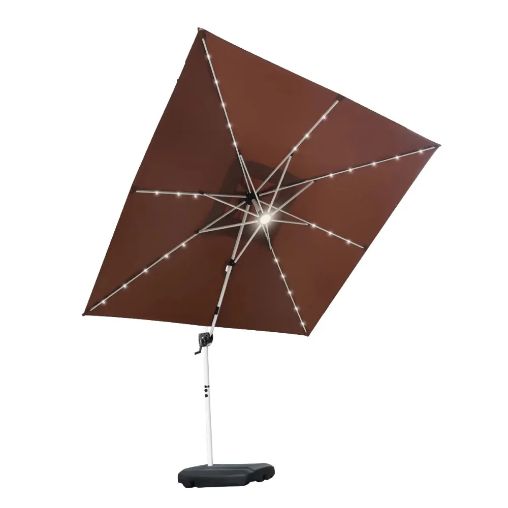 Beach Cantilever Umbrella LED Light Strip Garden Outdoor Parasol Terrasse Para Exterior with Solar Panel
Beach Cantilever Umbrella LED Light Strip Garden Outdoor Parasol Terrasse Para Exterior with Solar Panel