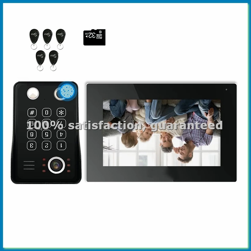 Video Intercome System Home Fingerprint Unlock Video Entry Doorphone Tuya Smart 1080P,Wifi Monitor Cam Doorbell US Plug-A69M
Video Intercome System Home Fingerprint Unlock Video Entry Doorphone Tuya Smart 1080P,Wifi Monitor Cam Doorbell US Plug-A69M