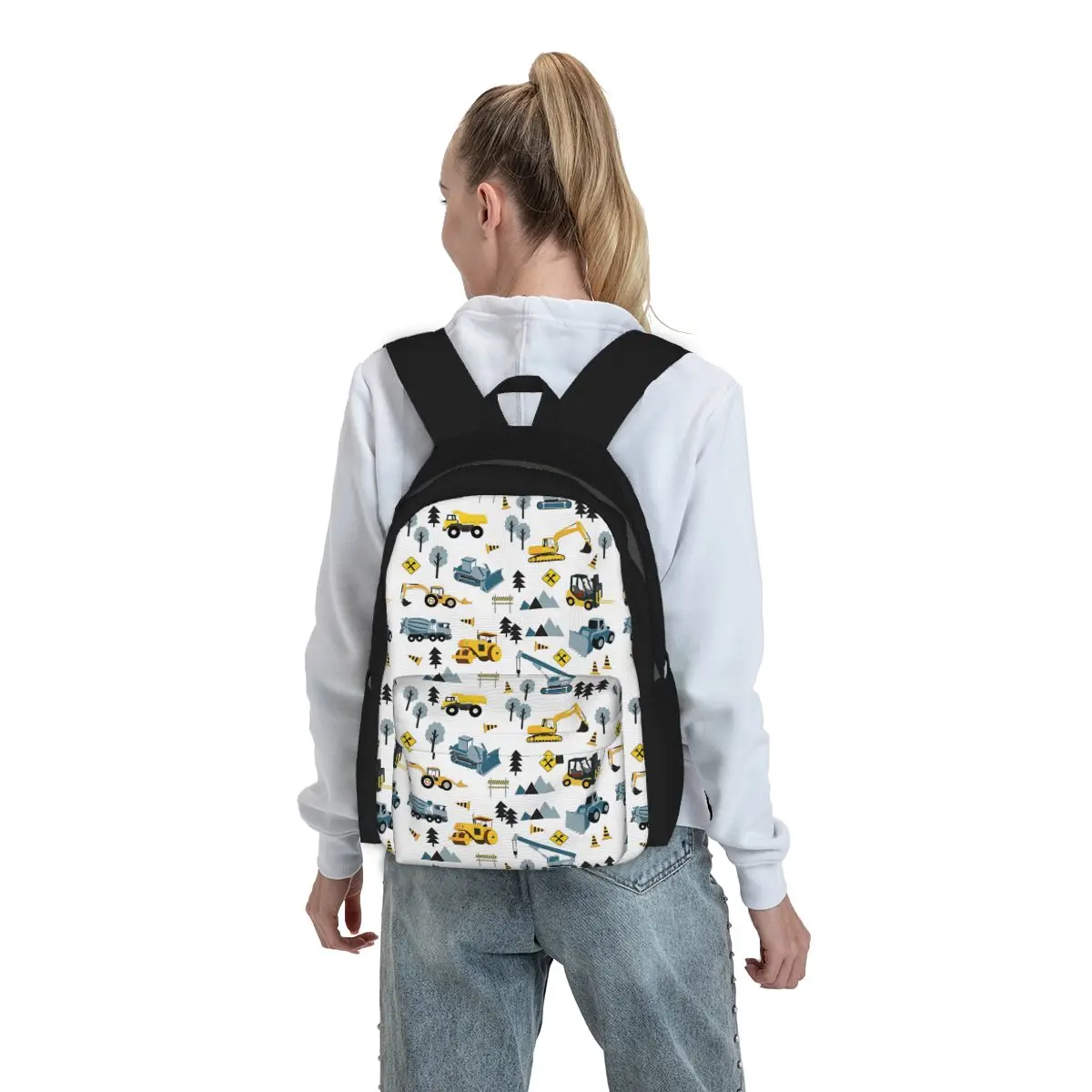 Blue Construction Trucks & Site Theme Pattern Backpack Boys Girls BookBag Children School Bag Laptop Shoulder Bags for Men Women
Blue Construction Trucks & Site Theme Pattern Backpack Boys Girls BookBag Children School Bag Laptop Shoulder Bags for Men Women