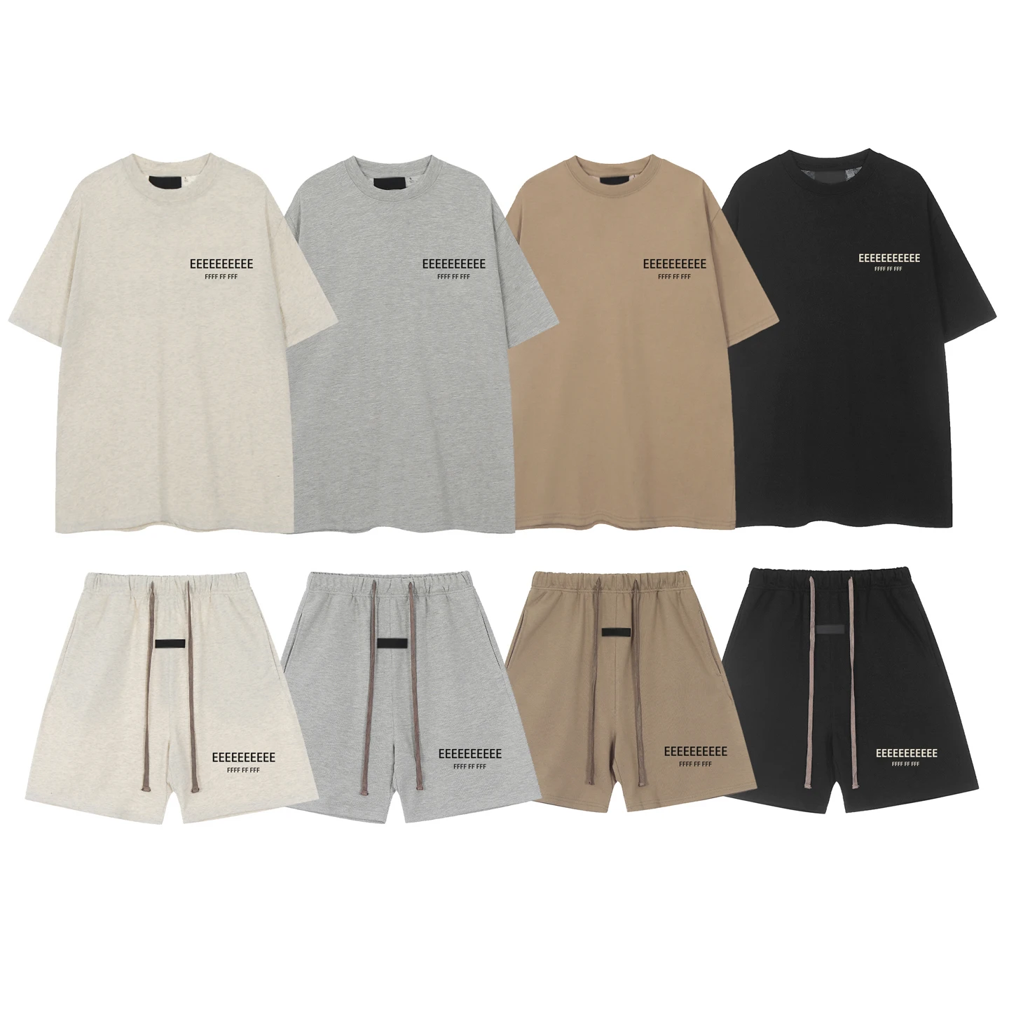 25Ss New Series Classic Brand Double-Line Letter Print T-Shirt Shorts Set Unisex Fashion Streetwear Top T-Shirt Shorts
25Ss New Series Classic Brand Double-Line Letter Print T-Shirt Shorts Set Unisex Fashion Streetwear Top T-Shirt Shorts