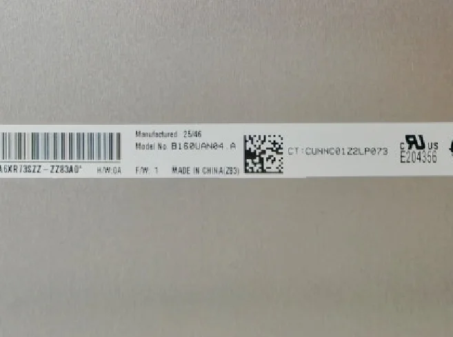 B160UAN04.A 16.0'' Laptop LCD Screen Display Panel Matrix 1920×1200 EDP 30 Pins
B160UAN04.A 16.0'' Laptop LCD Screen Display Panel Matrix 1920×1200 EDP 30 Pins
