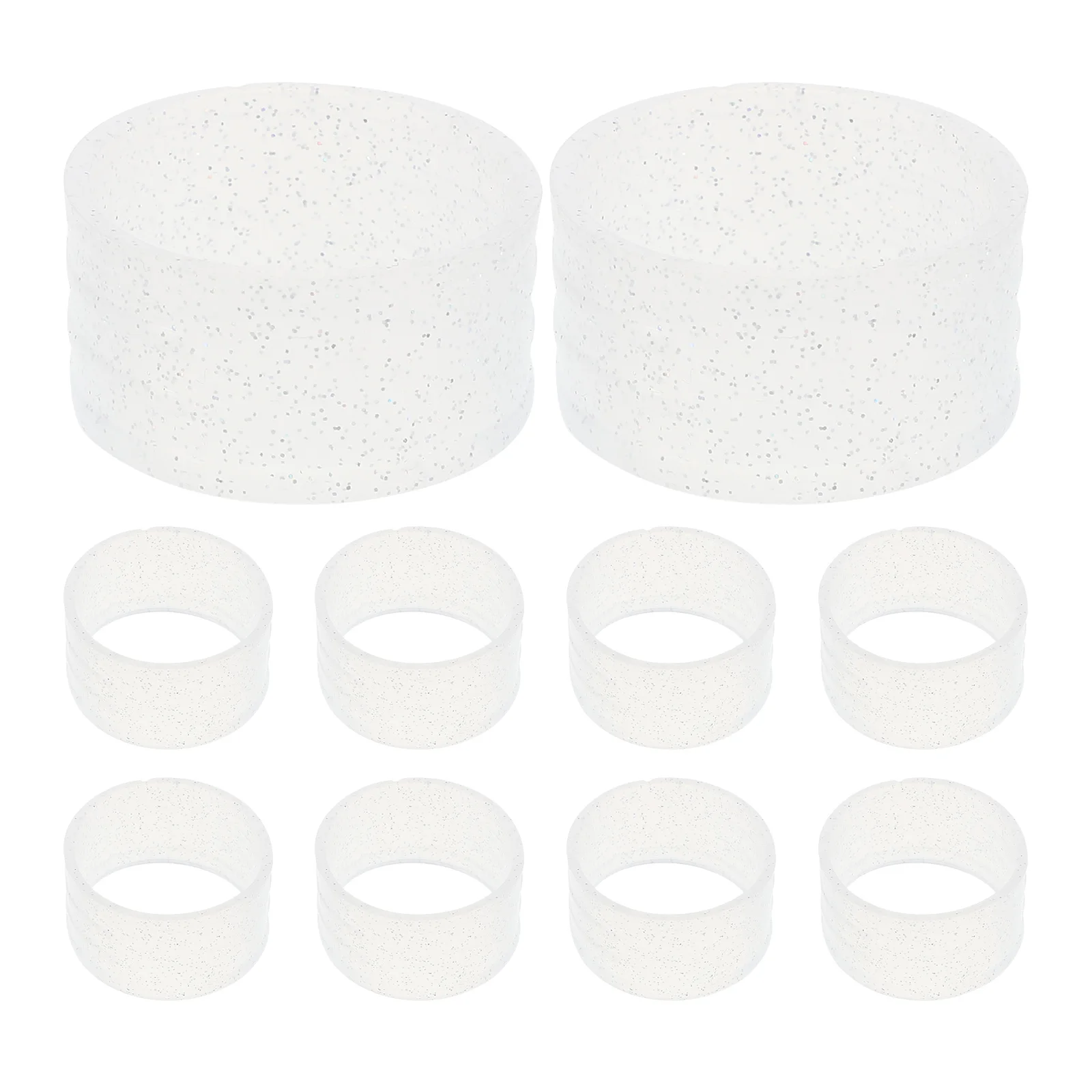 10pcs Silicone Tennis Finishing Rings Secure Overgrip Fixation Anti-Slip Sweat Absorbing Vibration Dampener Replaceable Racket
10pcs Silicone Tennis Finishing Rings Secure Overgrip Fixation Anti-Slip Sweat Absorbing Vibration Dampener Replaceable Racket