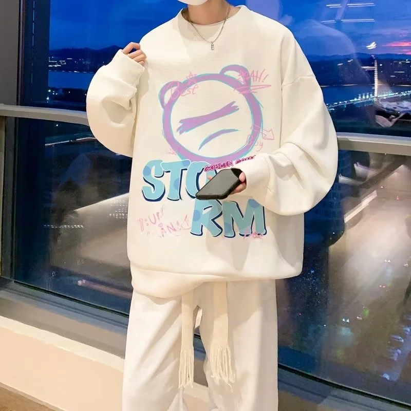 Fall Winter Large Size 250 Pou Men's Sweatirt Casual Long Sve Japanese Sle Comfortable Loose Fit Polyester Fiber
Fall Winter Large Size 250 Pou Men's Sweatirt Casual Long Sve Japanese Sle Comfortable Loose Fit Polyester Fiber