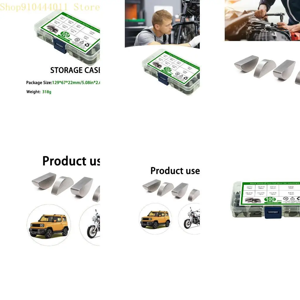 28GF Pack of 80 Carbon Steel Woodruff Keys Accuracy Fit for Shafts & Spindles Use
28GF Pack of 80 Carbon Steel Woodruff Keys Accuracy Fit for Shafts & Spindles Use