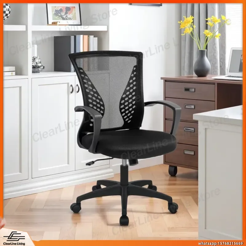 Ergonomic Mesh Office Chair with Lumbar Support Adjustable Height Swivel Desk Chair Mid Back Computer Chair with Armrest for
Ergonomic Mesh Office Chair with Lumbar Support Adjustable Height Swivel Desk Chair Mid Back Computer Chair with Armrest for