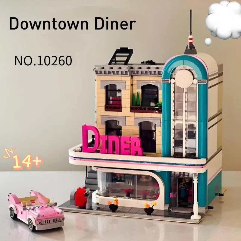 2488pcs Street View Series Restaurant Downtown Diner 10260 Building Blocks Puzzle Model Brick Toys For Birthday Holiday Gifts
2488pcs Street View Series Restaurant Downtown Diner 10260 Building Blocks Puzzle Model Brick Toys For Birthday Holiday Gifts