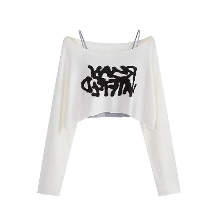 Ladies Long Sve ort T-irt Thin Summer Sunade Loose Design Feeling fiti Print Casual Outerwear Top Korean Sle
Ladies Long Sve ort T-irt Thin Summer Sunade Loose Design Feeling fiti Print Casual Outerwear Top Korean Sle
