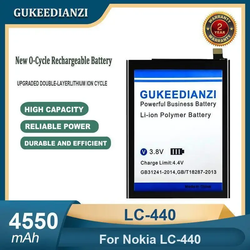 Аккумулятор для мобильного телефона LC-440 большой емкости 4550 мАч для Nokia LC-440
Аккумулятор для мобильного телефона LC-440 большой емкости 4550 мАч для Nokia LC-440
