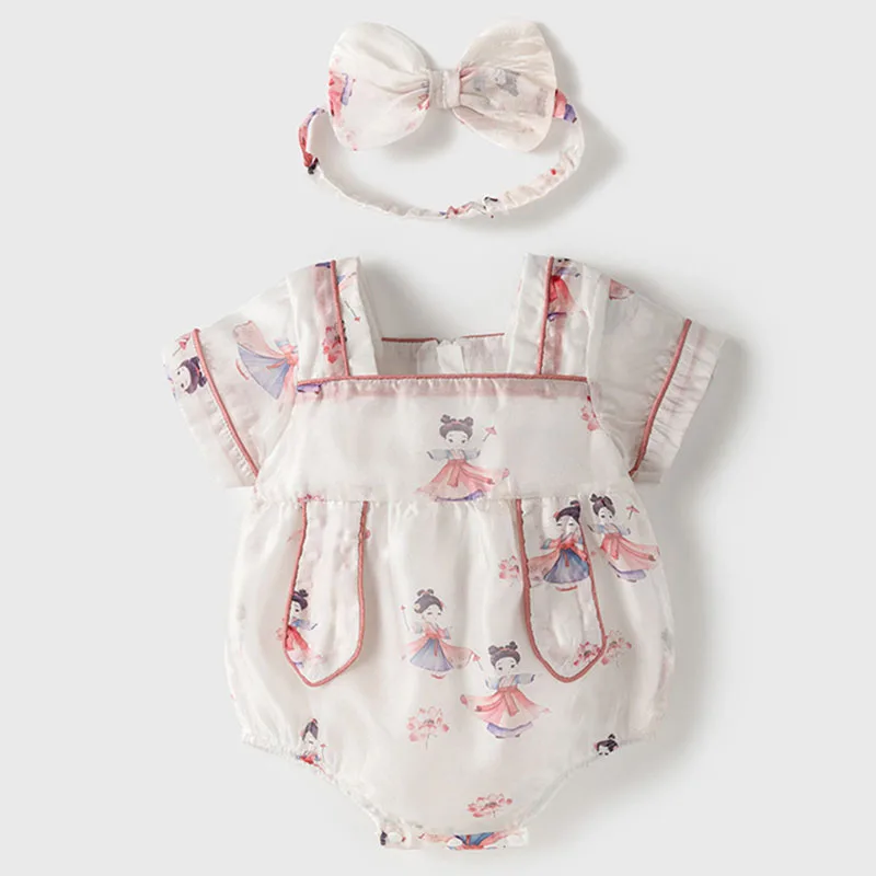 2Piece Summer Baby Girl Clothes 0 To 6Months China Style Cartoon Cute Print Short Sleeve Cotton Jumpsuits newborn Clothing B040
2Piece Summer Baby Girl Clothes 0 To 6Months China Style Cartoon Cute Print Short Sleeve Cotton Jumpsuits newborn Clothing B040