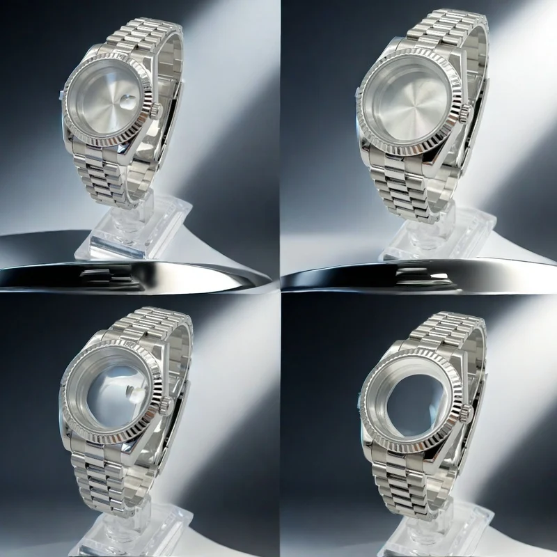 Seiko Mod Datejust Watch Case Steel Case Sapphire Glass with Jubilee /oyster /president Bracelet Parts for NH35 Movement
Seiko Mod Datejust Watch Case Steel Case Sapphire Glass with Jubilee /oyster /president Bracelet Parts for NH35 Movement