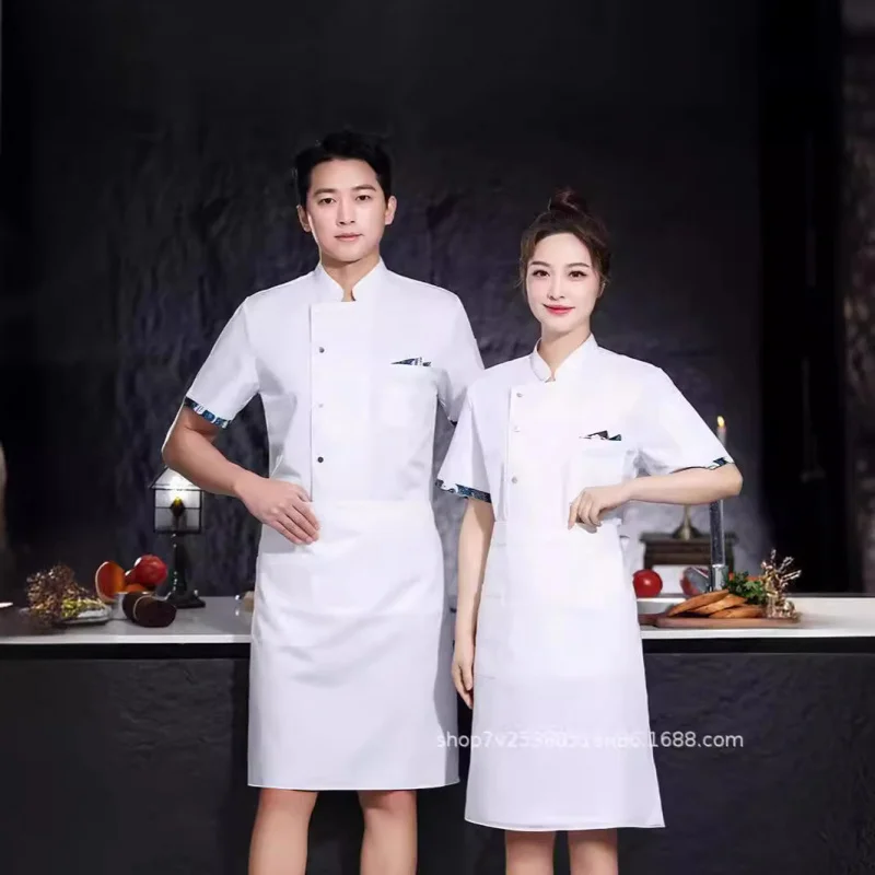 Chef's workwear short-sleeve men's summer breathable catering pastry baking cake clothing plus size kitchen workwear
Chef's workwear short-sleeve men's summer breathable catering pastry baking cake clothing plus size kitchen workwear