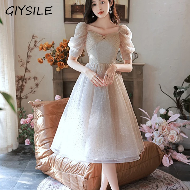 GIYSILE Champagne A-Line Evening Gowns Formal Dress Women Elegant Square Neck Evening Dresses Wedding shooting Party Dresses
GIYSILE Champagne A-Line Evening Gowns Formal Dress Women Elegant Square Neck Evening Dresses Wedding shooting Party Dresses