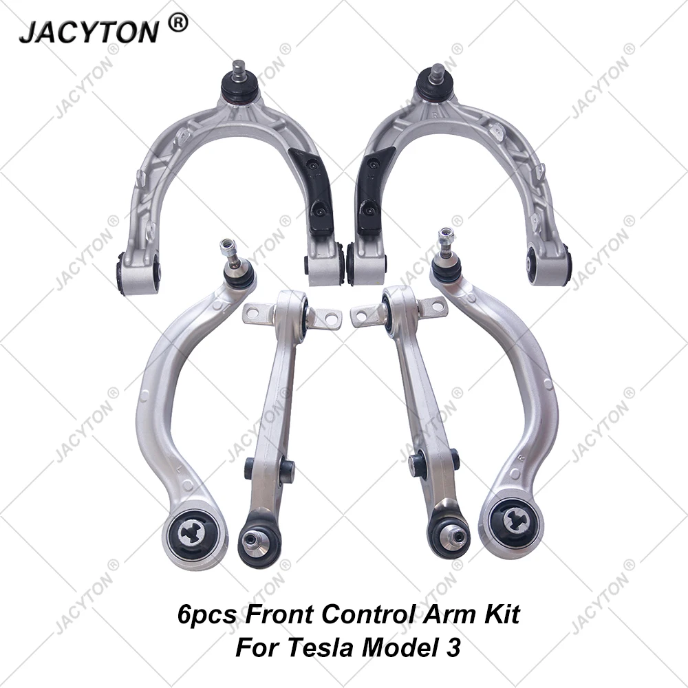 JACYTON 6pcs Front Control Arm Kit For Tesla Model 3 5YJ3 1044321-00-G 1044326-00-G 1044354-00-A 1044359-00-A 1044341-00-D
JACYTON 6pcs Front Control Arm Kit For Tesla Model 3 5YJ3 1044321-00-G 1044326-00-G 1044354-00-A 1044359-00-A 1044341-00-D